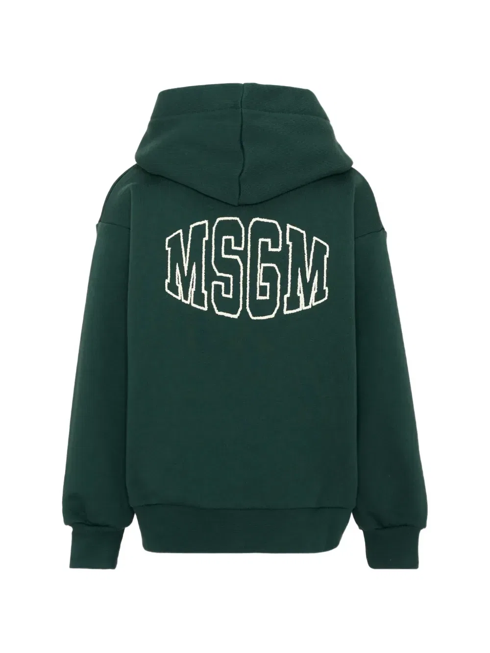 Толстовка на молнии с логотипом Msgm Kids, зеленый — фото 2