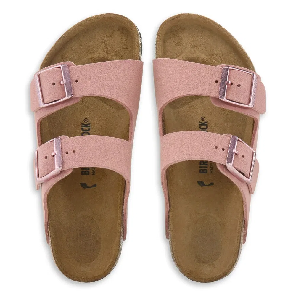 Детские сандалии Arizona с анатомической стелькой для малышей Birkenstock, Pink Clay Birkibuc — фото 4