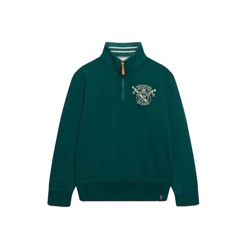 Мужской свитшот с полузастежкой Gothic Varsity Superdry, Green — фото 3