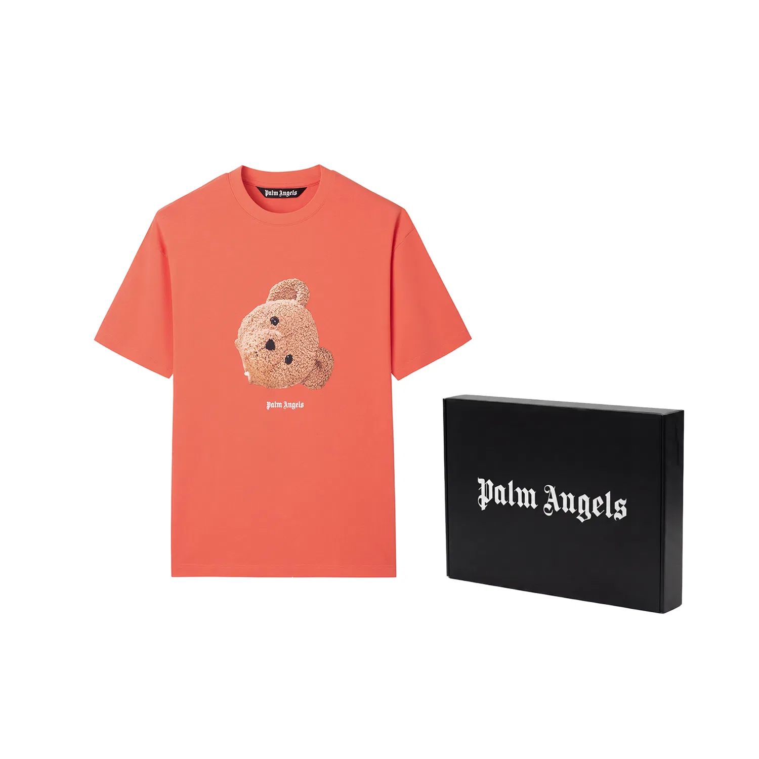 Детская футболка с принтом в комплекте с подарочной упаковкой Pink Gift Box Set PALM ANGELS