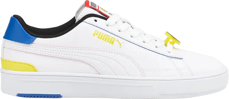 

Кроссовки Puma SmileyWorld x Serve Pro Big Kid White Vibrant Yellow, белый