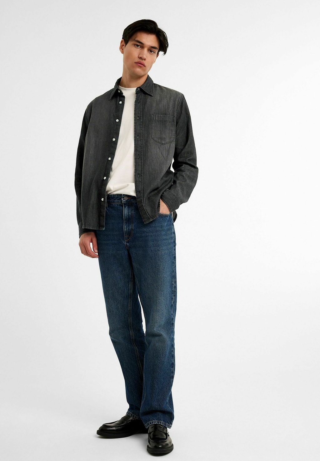 

Рубашка REGULAR FIT Kappahl, цвет Black Denim