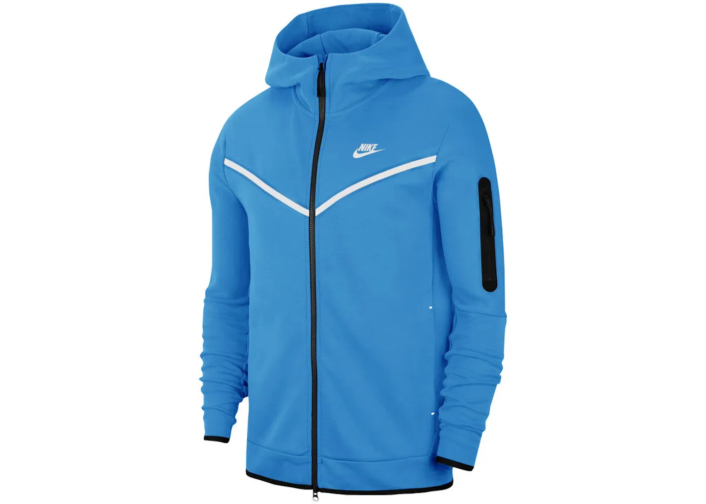 Мужская худи с длинным рукавом Nike Tech Fleece Full-Zip Hoodie, Blue White