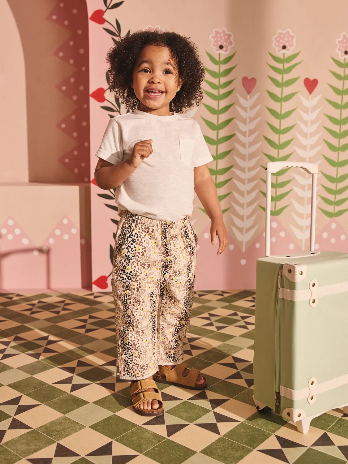 Брюки с леопардовым принтом Cath Kidston Next, коричневый с леопардовым принтом — фото 2