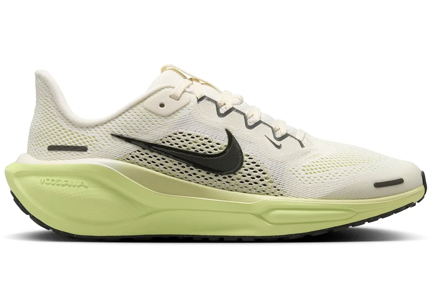 Детские кроссовки для бега с амортизацией Nike Air Zoom Pegasus 41, Pale Ivory/Limelight/Olive Aura/Sequoia