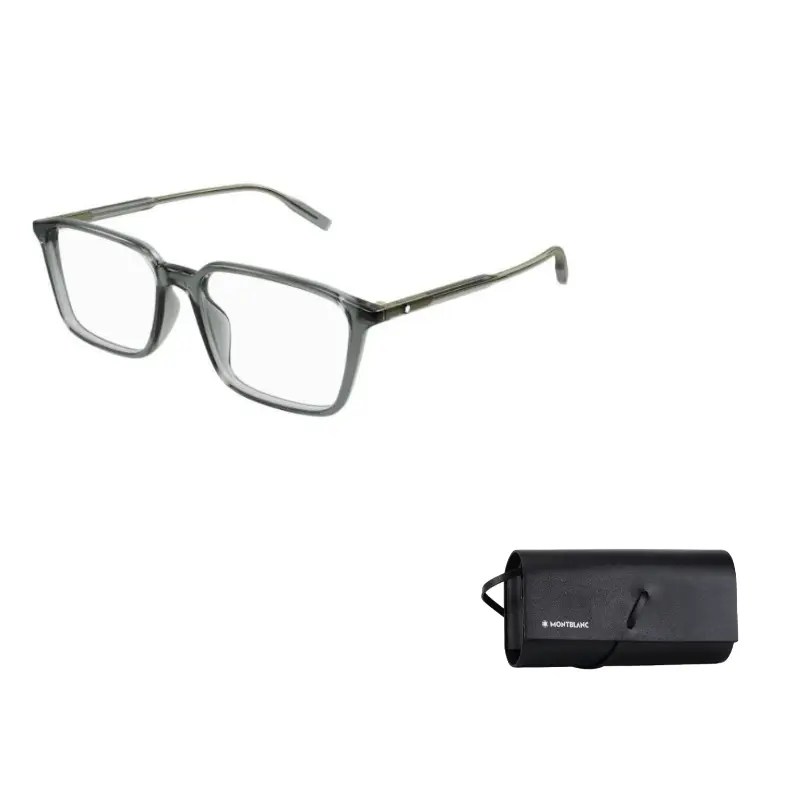 

MONTBLANC Ацетатная прямоугольная оправа для очков мужская серая, Gray