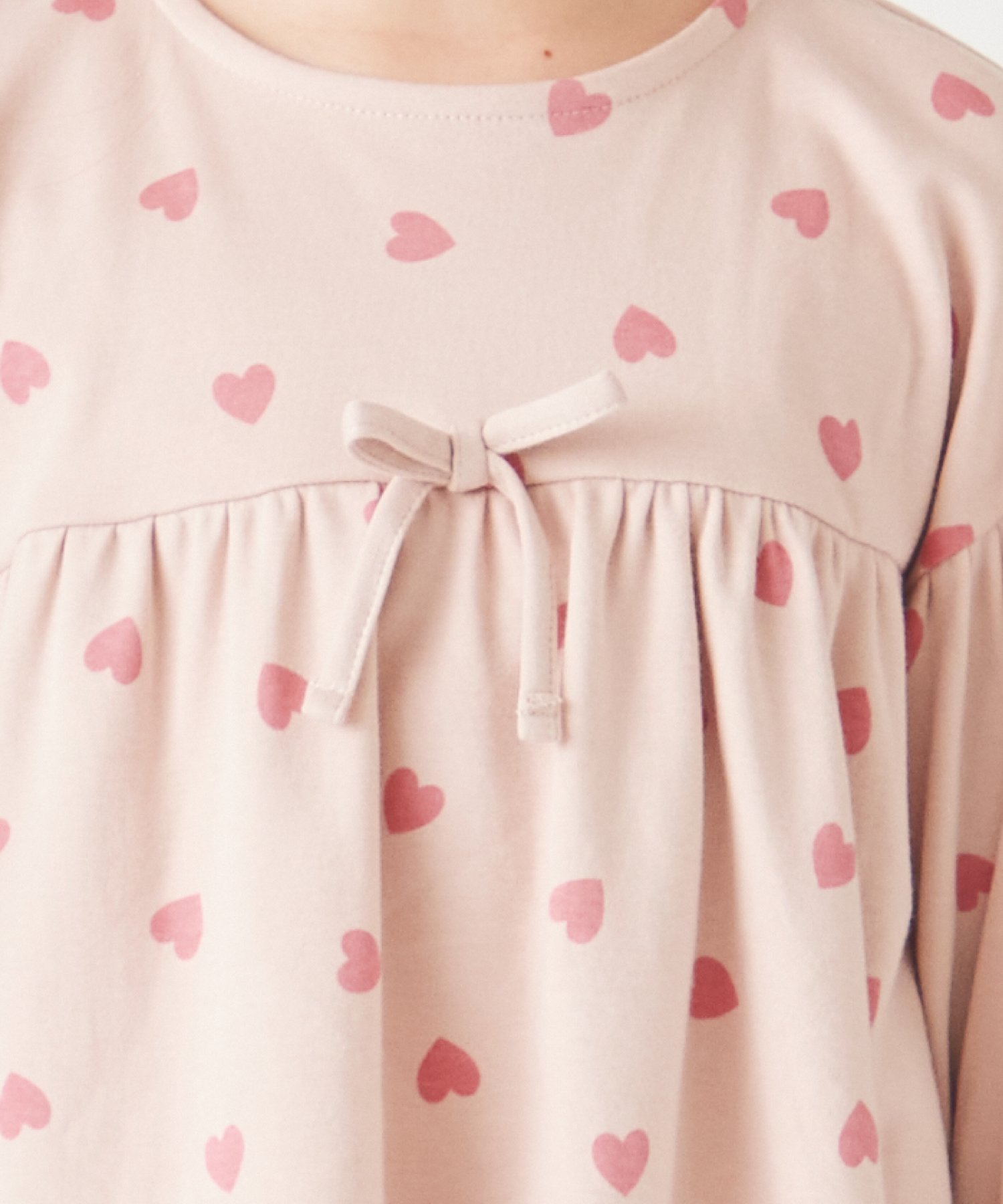 Девичья домашняя одежда с принтом по всей поверхности Ever Closet, Pink Heart — фото 4