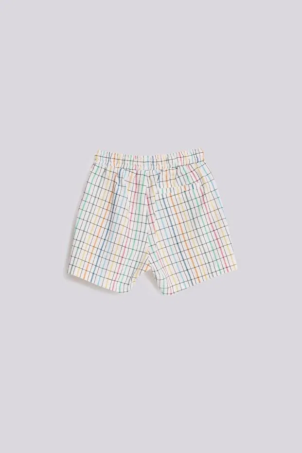 Детские шорты для мальчиков льняные Kid’N Match, Patterned — фото 2