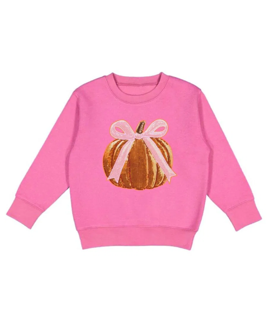 Свитшот с пайетками-тыквой Coquette Pumpkin Sweet Wink, Dusty Rose
