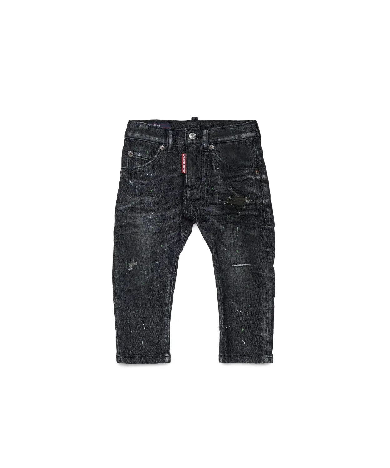 Детские джинсы с принтом Baby Denim DSQUARED2, Black