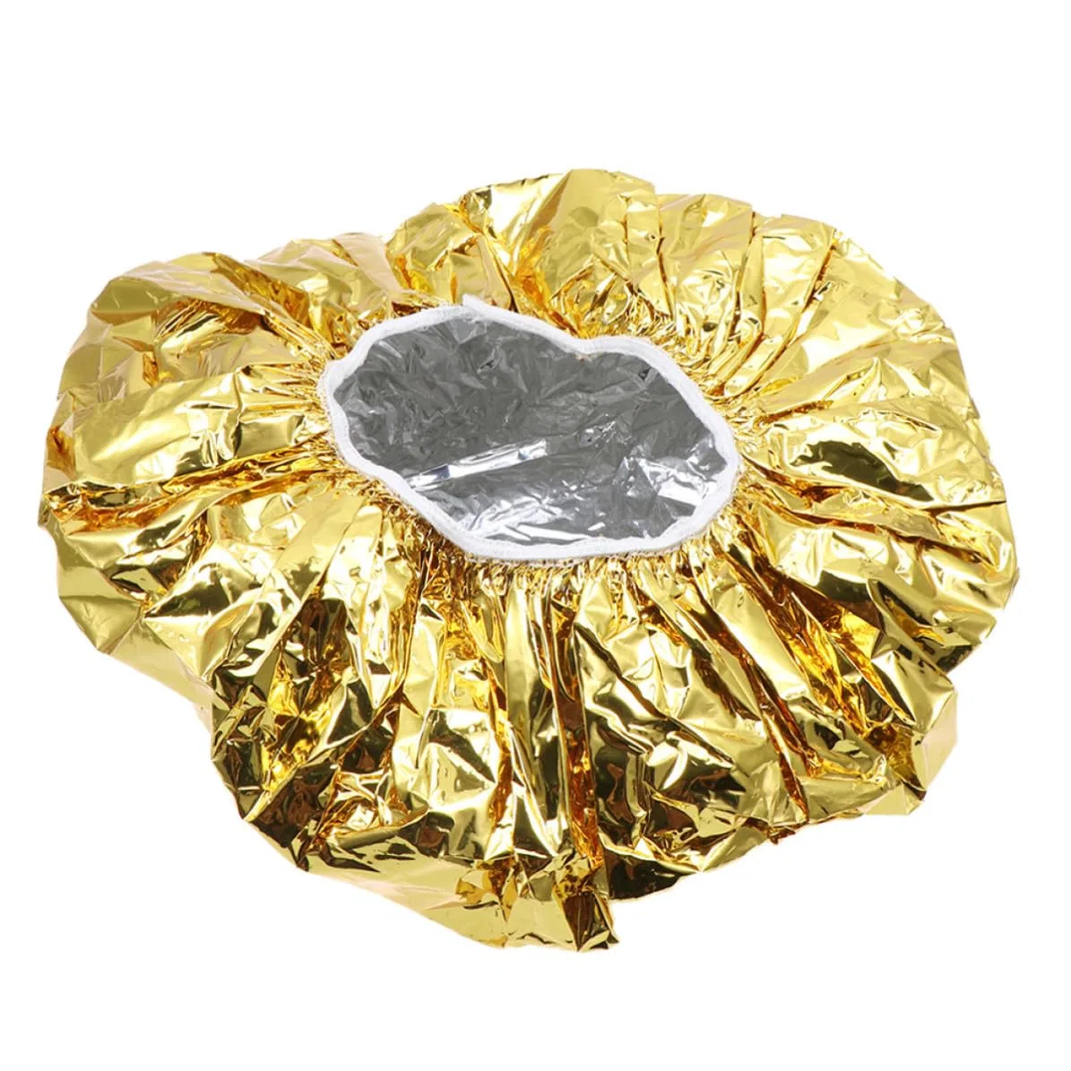 Шапочка для душа из алюминиевой фольги, HAKIDZEL, 10 шт, 28x28x1 см, Golden