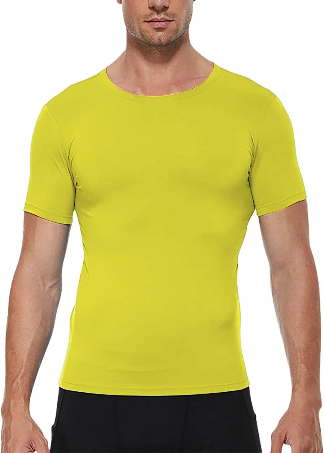 Мужская спортивная футболка slim fit Athletic, Yellow