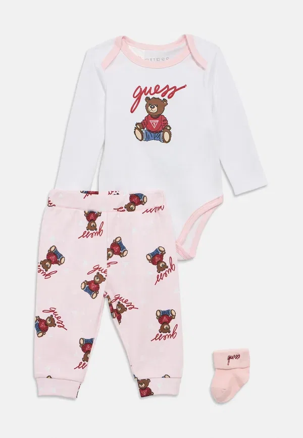 Детские брюки Guess, розовый — фото 3