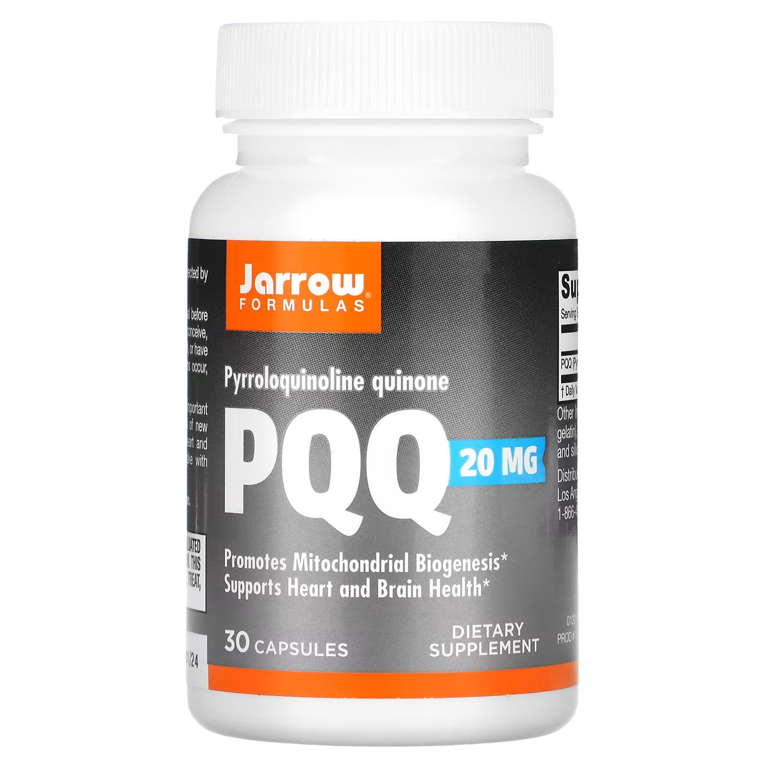 

Jarrow Formulas, пирролохинолинхинон, 20 мг, 30 капсул
