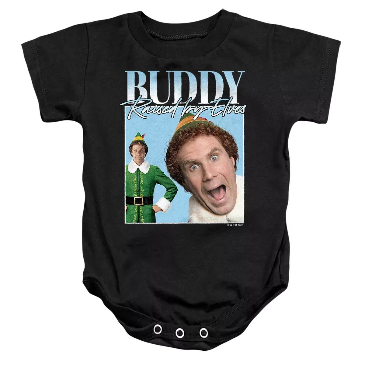 Детское боди с коротким рукавом Elf, Black