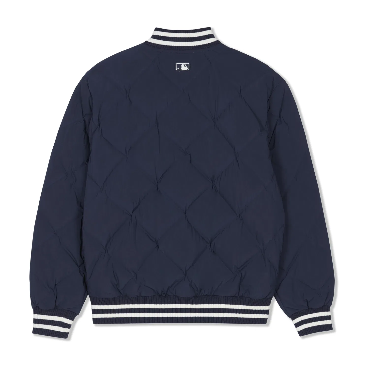 Детский пуховик с бейсбольным воротником MLB, Dark Navy Blue — фото 3