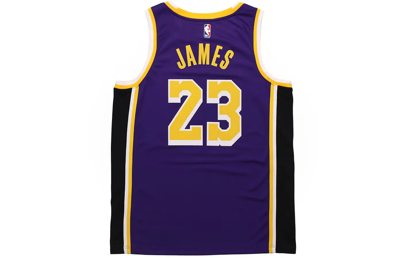Футболка-джерси баскетбольная с принтом Los Angeles Lakers LeBron James Jordan, фиолетовый — фото 2