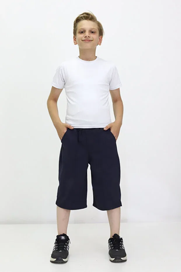 Детские шорты для девочек с широкой штаниной Cmc, Navy Blue