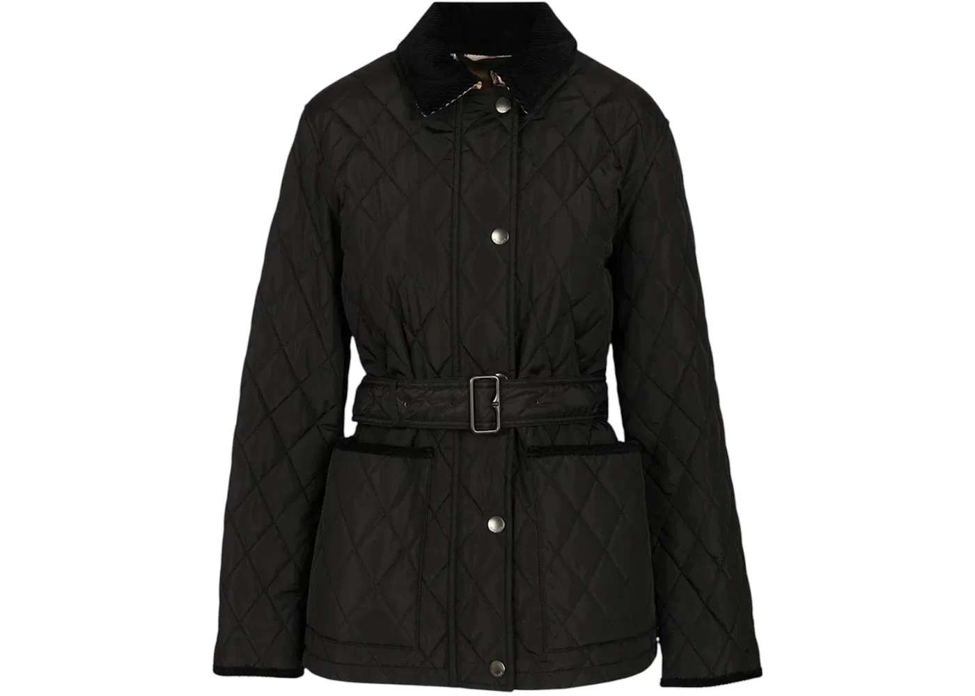 Женская стеганая куртка с подкладкой Burberry, Black