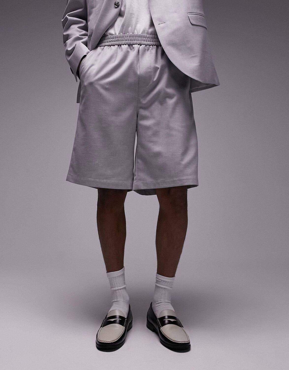 

Шорты Topman Linen, серый