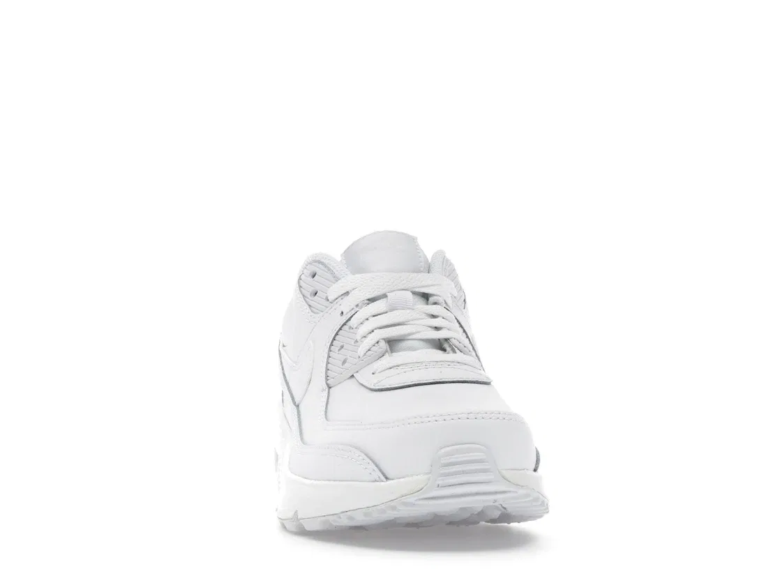 Детские кроссовки для мальчиков и девочек с амортизацией Nike Air Max 90 Nike, White Metallic Silver White White — фото 2