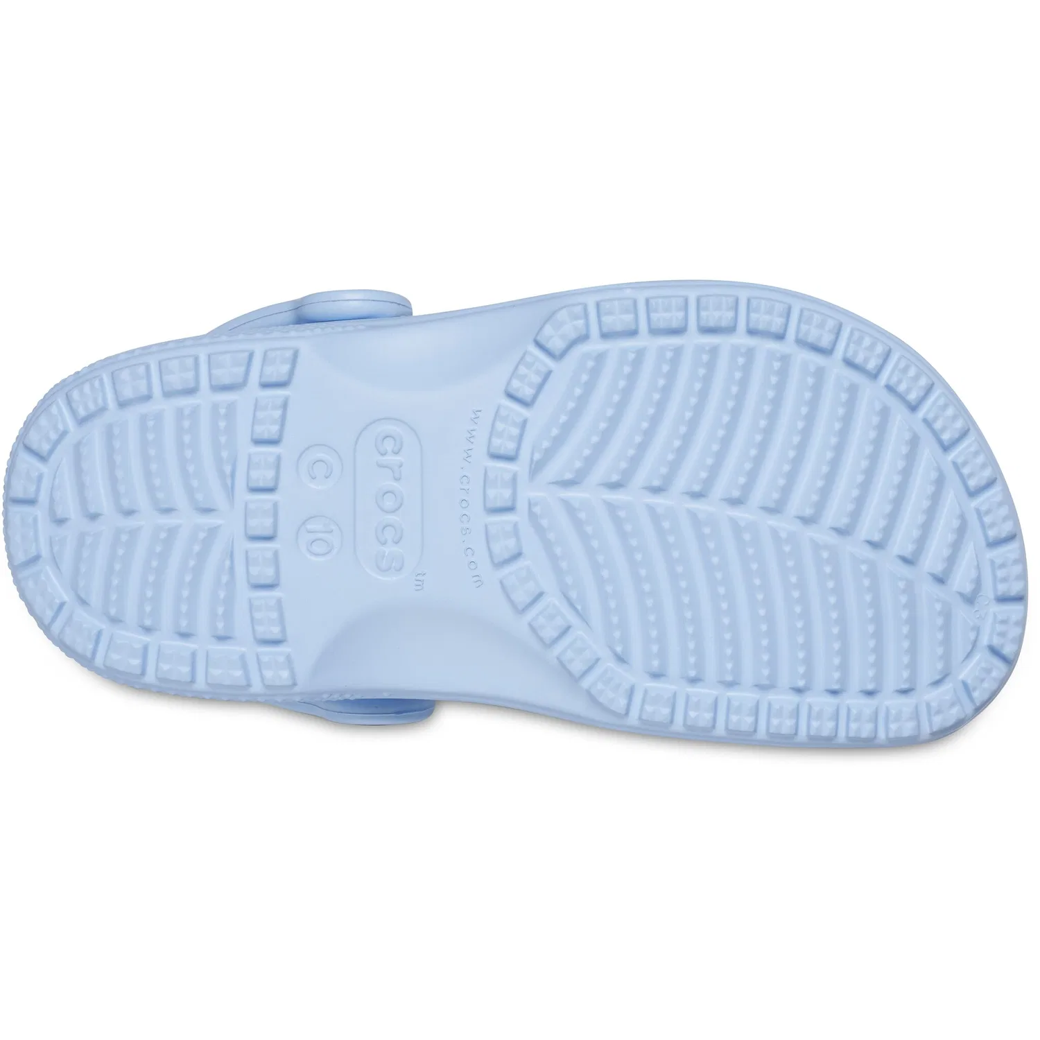 Детские клоги с открытой пяткой Crocs, Light Blue — фото 3