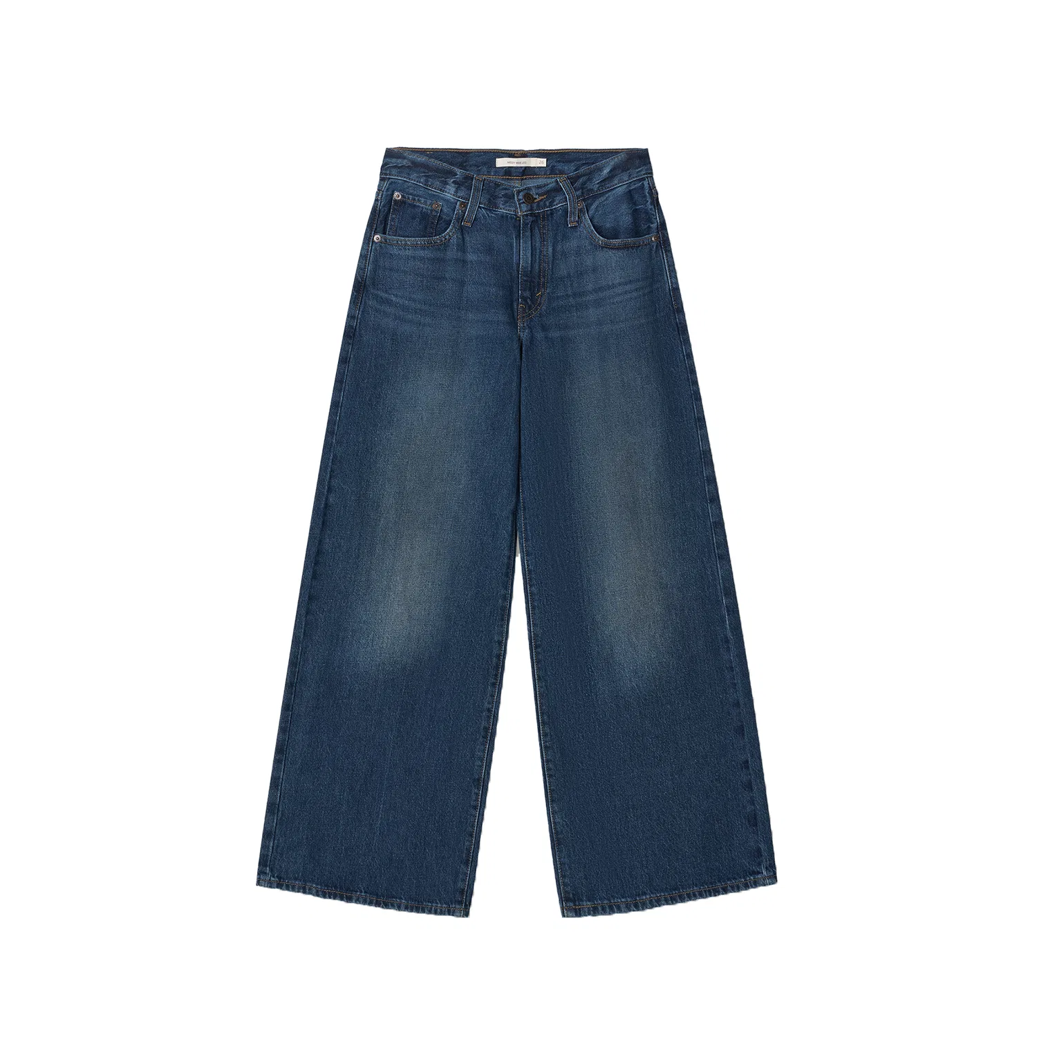 Женские джинсы с широкими штанинами Medium Blue Levis