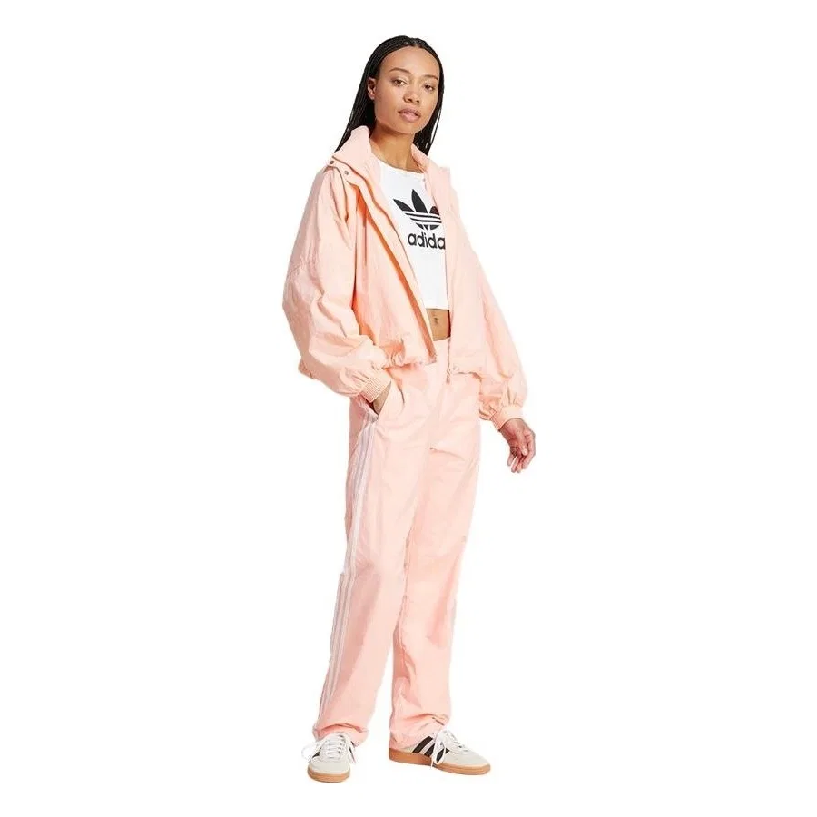 Женские спортивные штаны с завязкой, модель WOVEN TP JN5993, adidas, Розовый