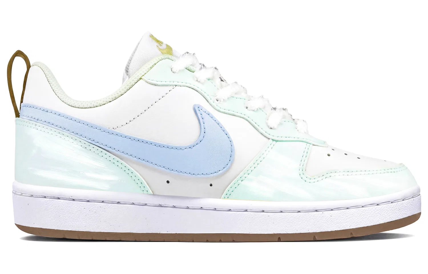 Детские скейтбординг-кроссовки с принтом кота Court Borough, Nike, Blue Green — фото 3