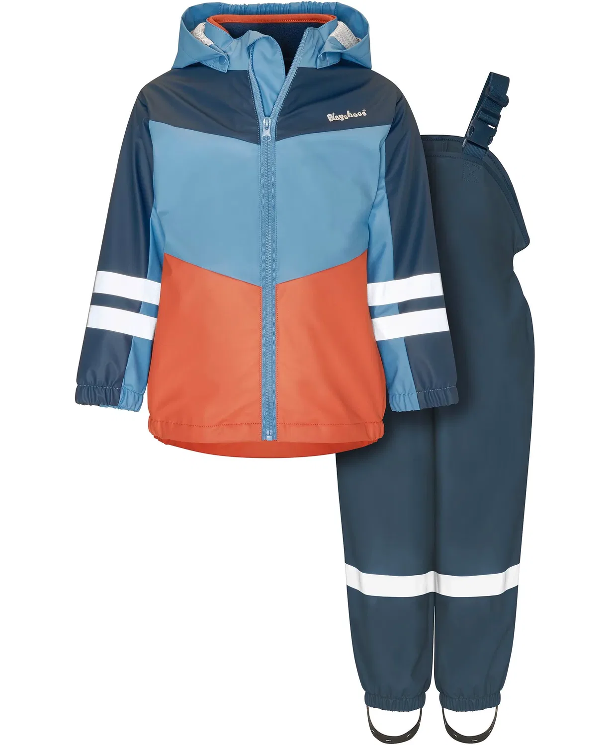 Комплект дождевик 3-в-1 с курткой и штанами Playshoes, синий