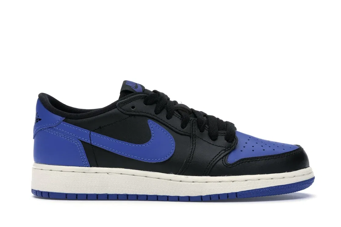 Детские кроссовки Lifestyle Jordan 1 Retro Low Jordan, Black/Varsity Royal-Sail