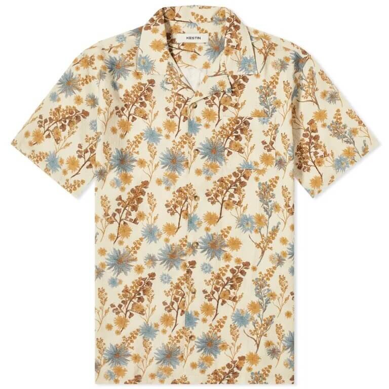 

Рубашка Kestin Crammond Short Sleeve, бежевый/голубой