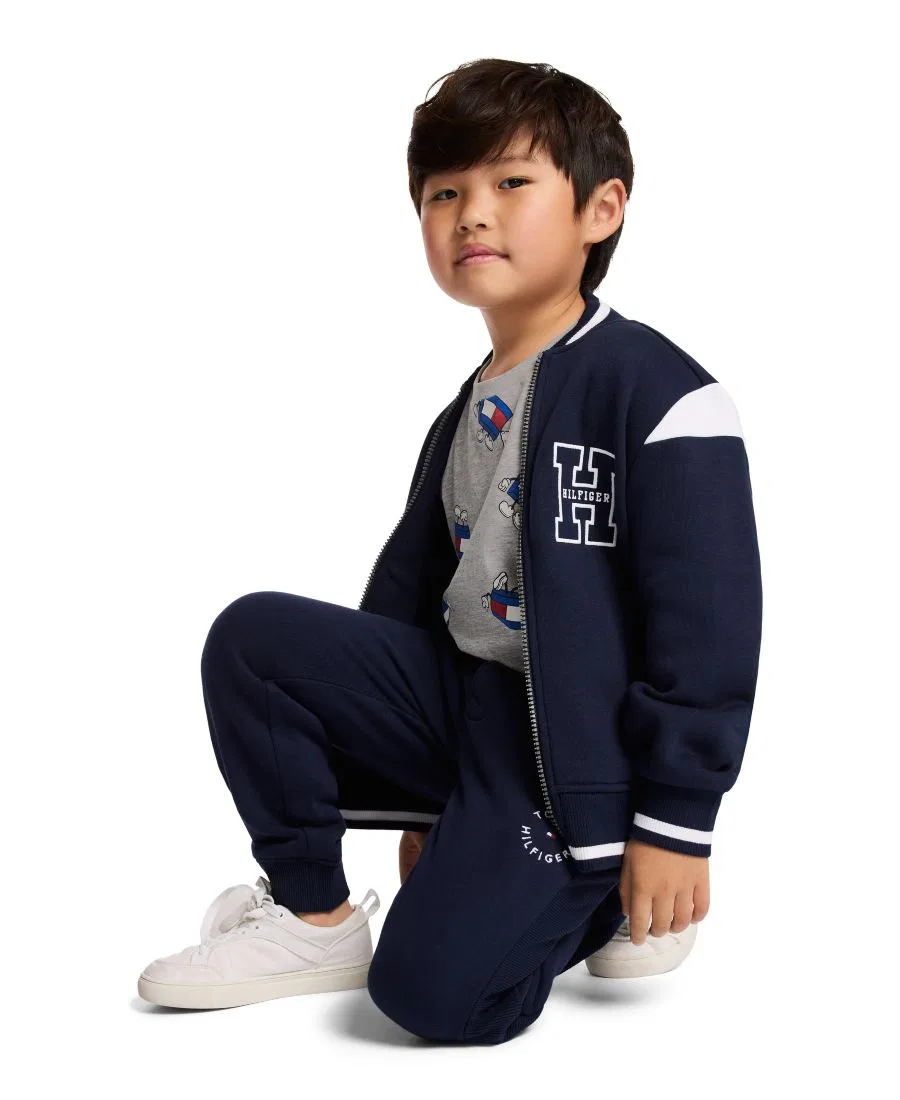 Детские спортивные брюки с регулируемым поясом Tommy Hilfiger, Navy Blazer — фото 2