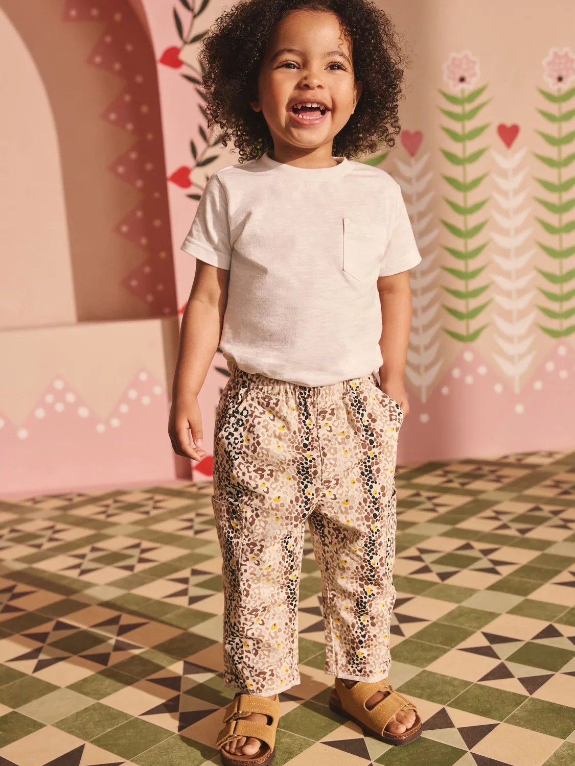 Брюки с леопардовым принтом Cath Kidston Next, коричневый с леопардовым принтом