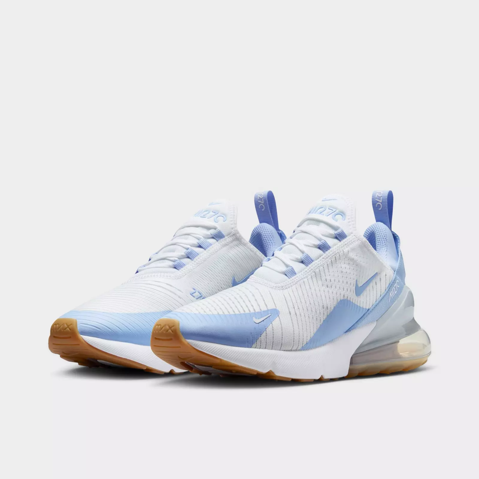 Кроссовки Women's Nike Air Max 270 Casual, белый/голубой — фото 2