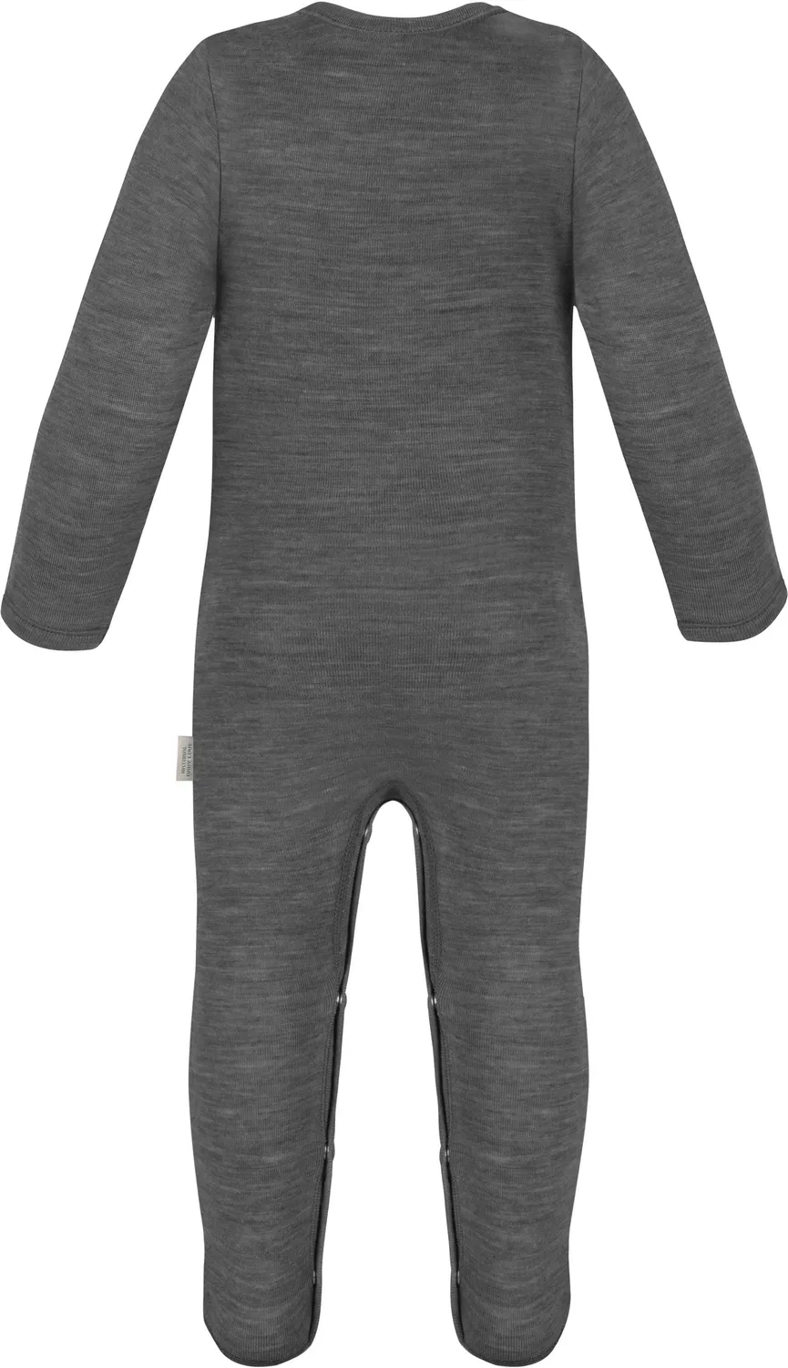 Боди-комбинезон детский из мериносовой шерсти Levin Normani Outdoor Sports, антрацитовый — фото 2