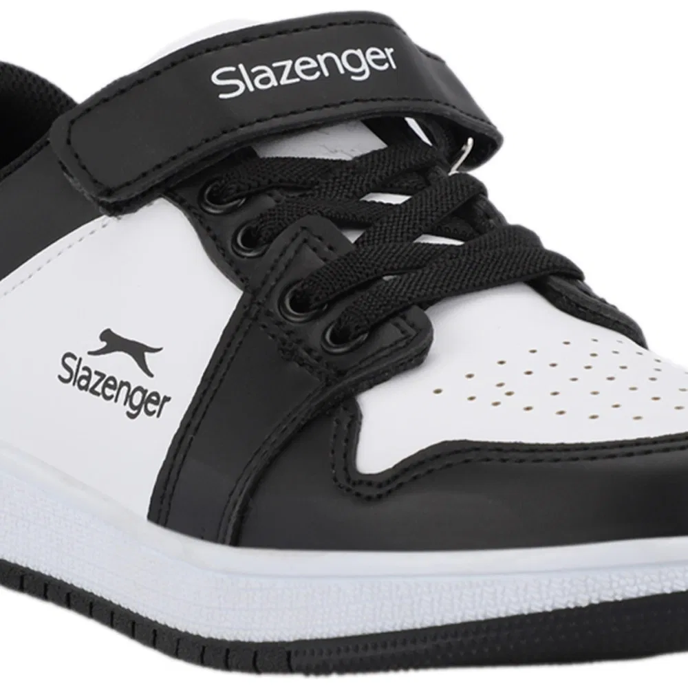 Детские кроссовки с застежкой-липучкой White Black PRINCE Slazenger — фото 4