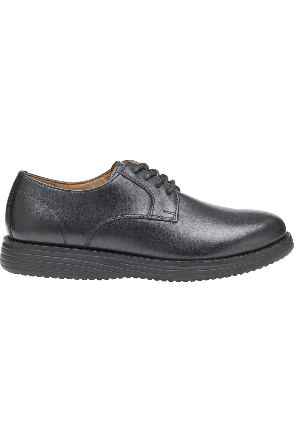 Детские туфли дерби на плоской подошве Upton Johnston & Murphy, Black Full Grain — фото 3