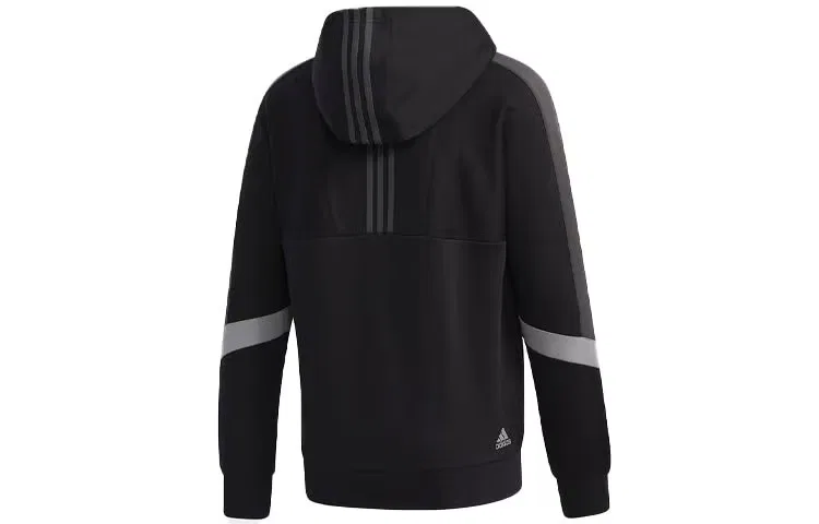 Худи спортивное с капюшоном Adidas, черный