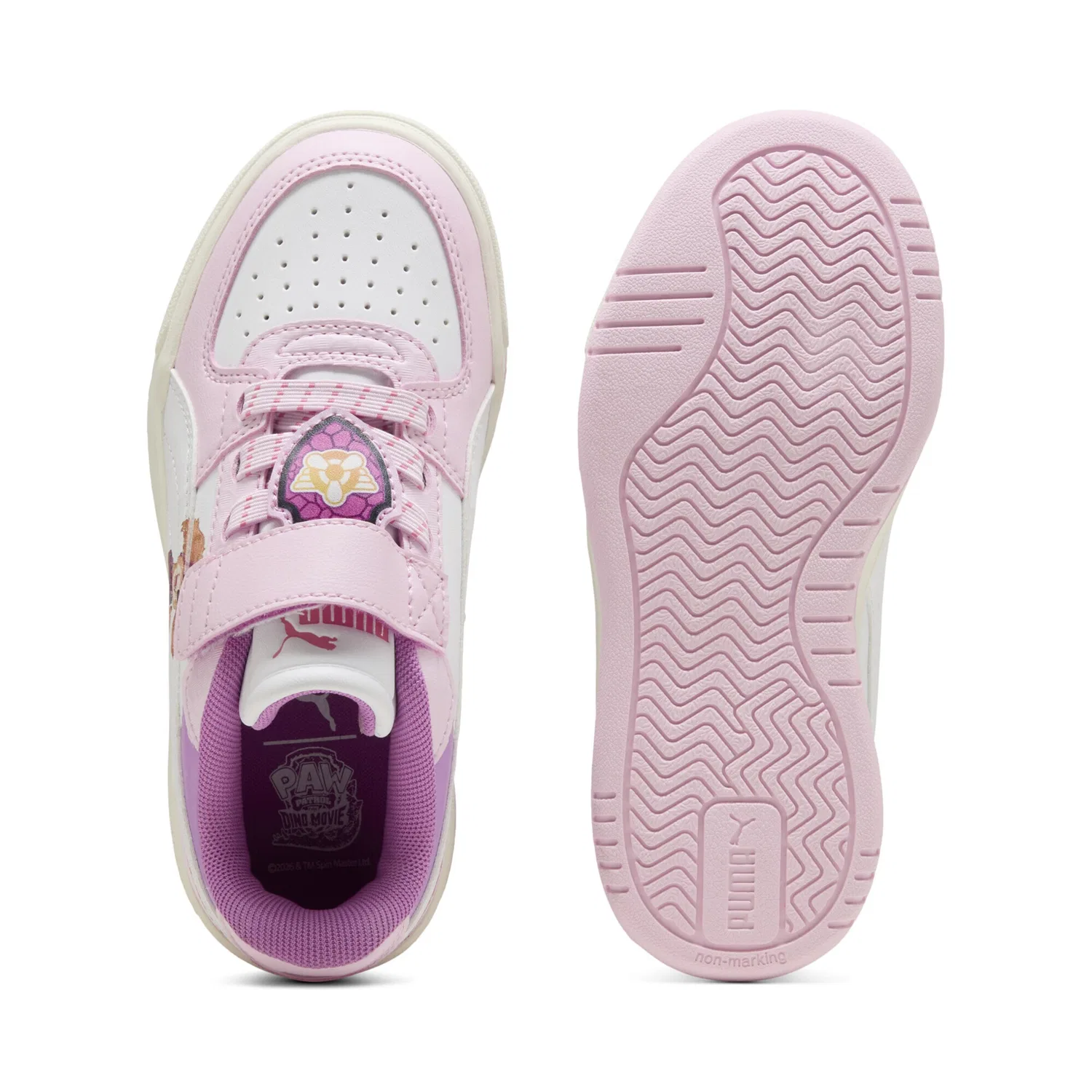 Кроссовки PUMA Puma x Paw Patrol Caven III пастельного розового цвета — фото 3