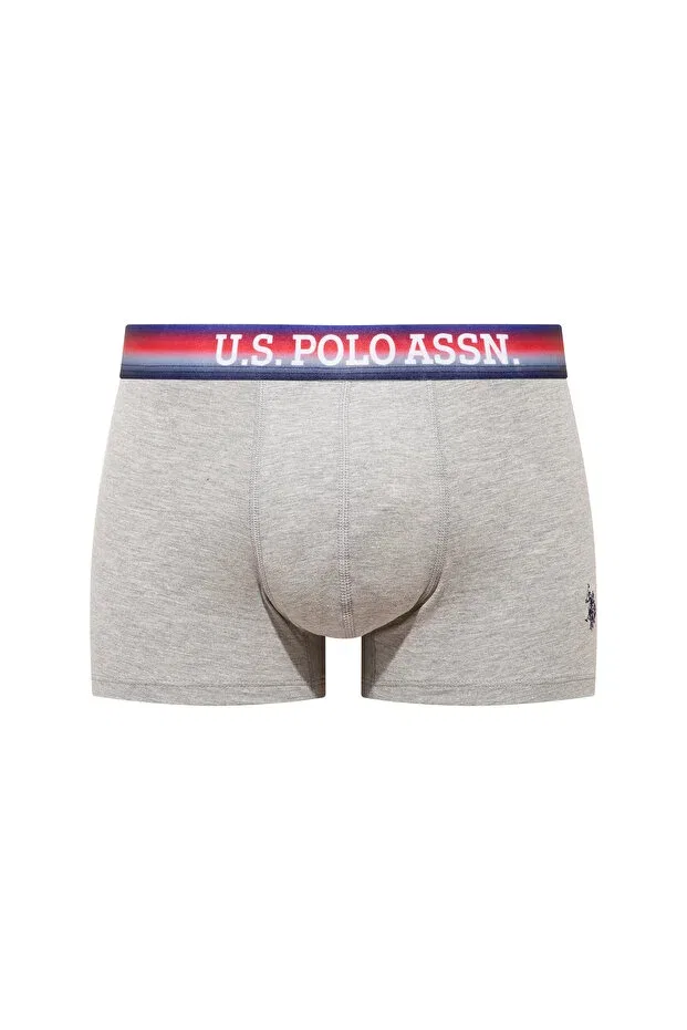 Мужские боксеры с принтом U.S. Polo Assn., 201 Red - Navy Blue - Gray Melange — фото 4