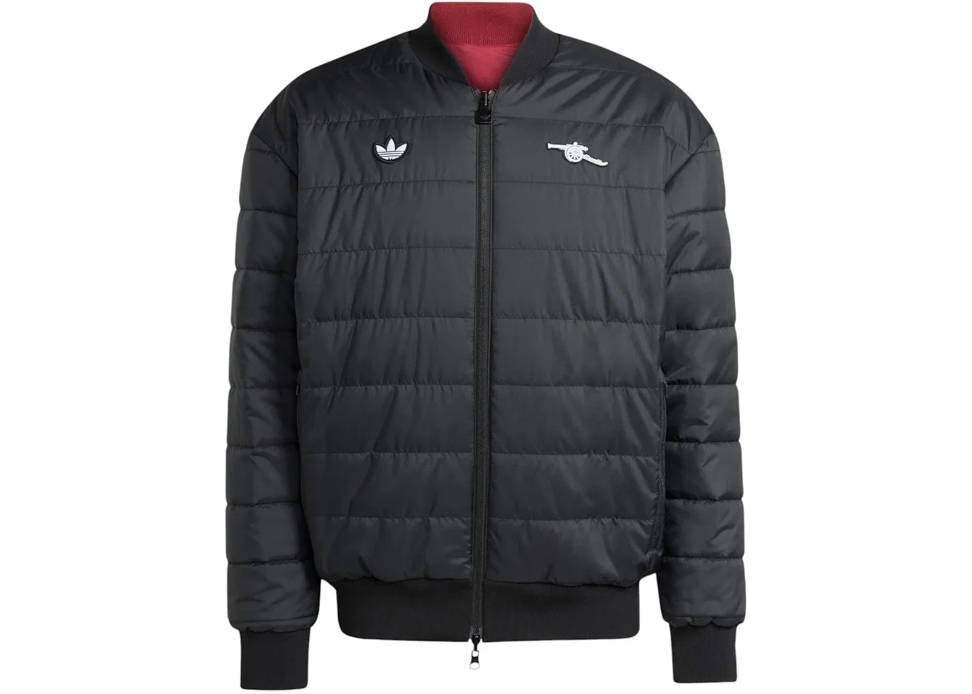 Мужская куртка с длинным рукавом Arsenal Terrace Icons Adidas, Team Coll Burgundy Black