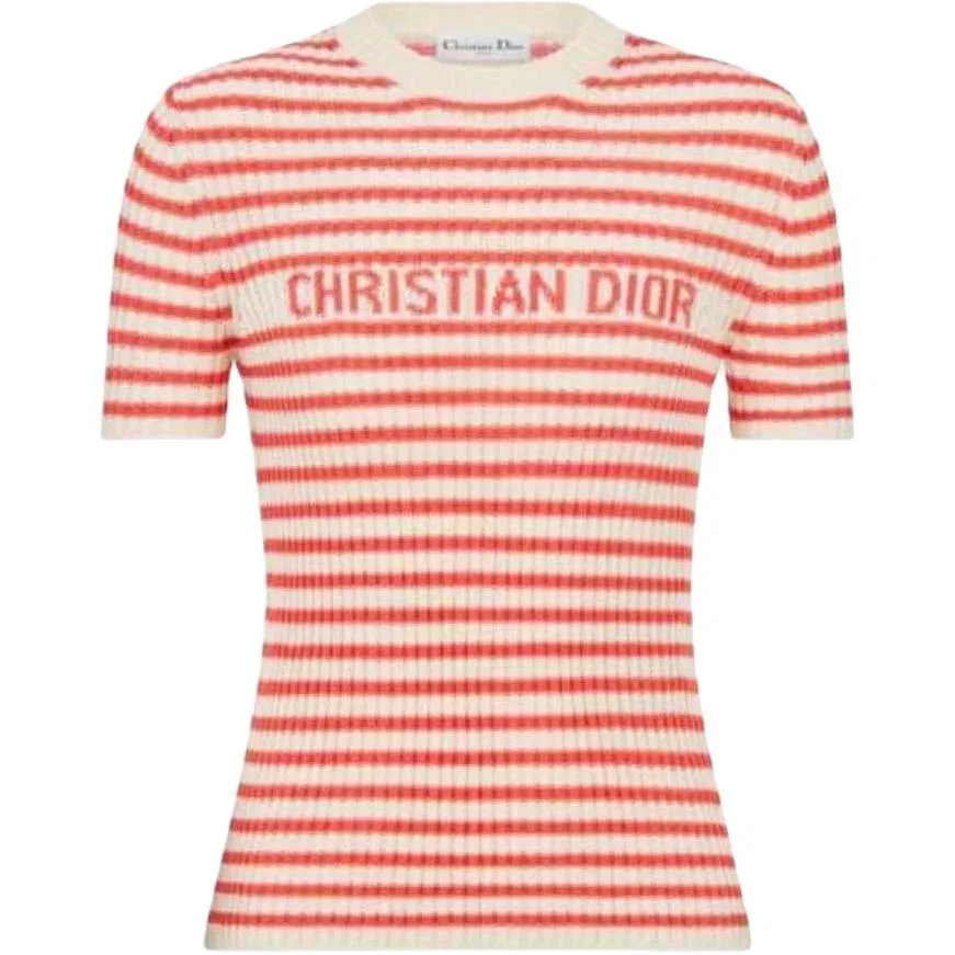 Женский свитер с круглым вырезом красный DIOR, Red
