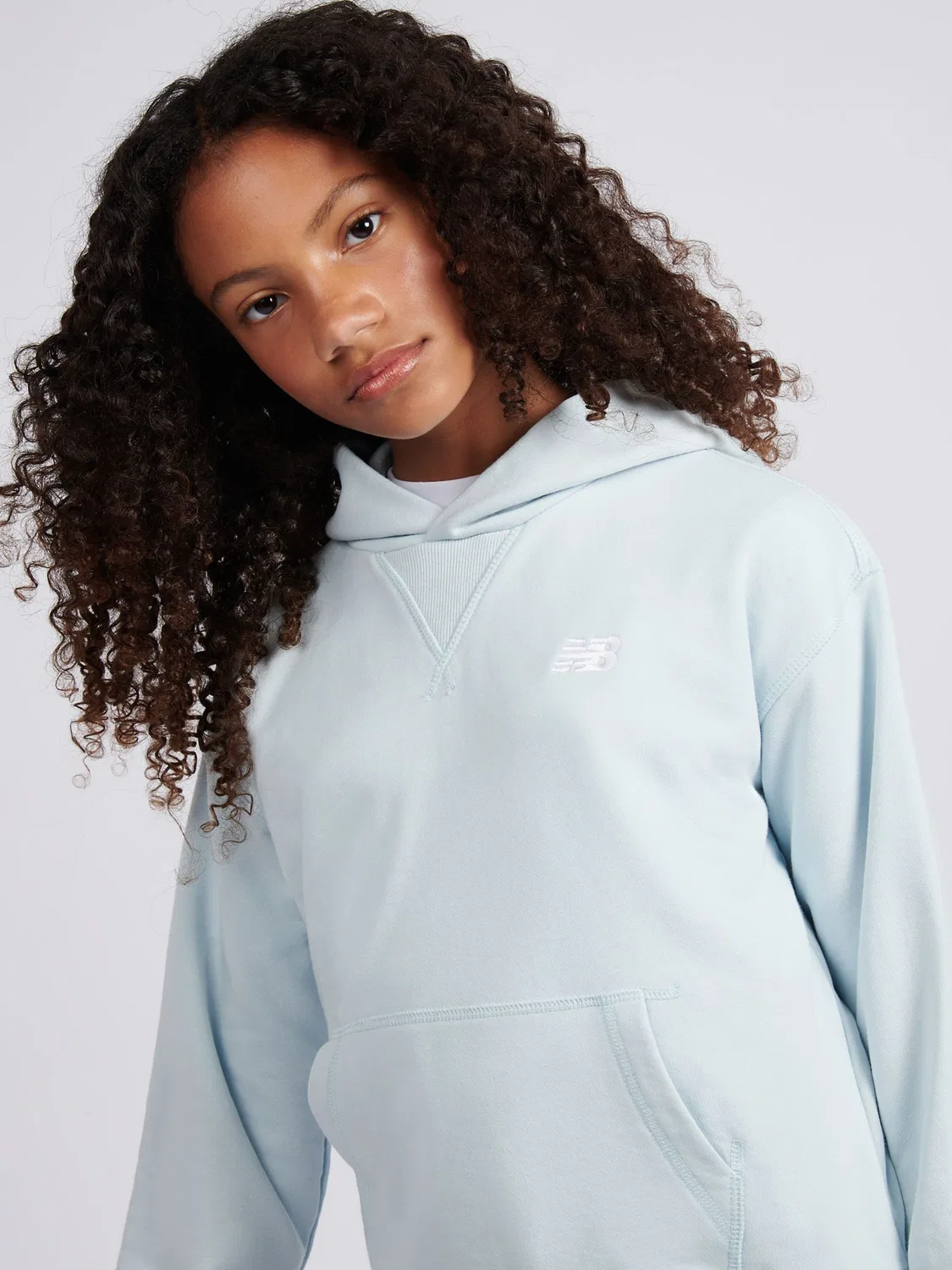 Худи New Balance из французского футера, синий — фото 4