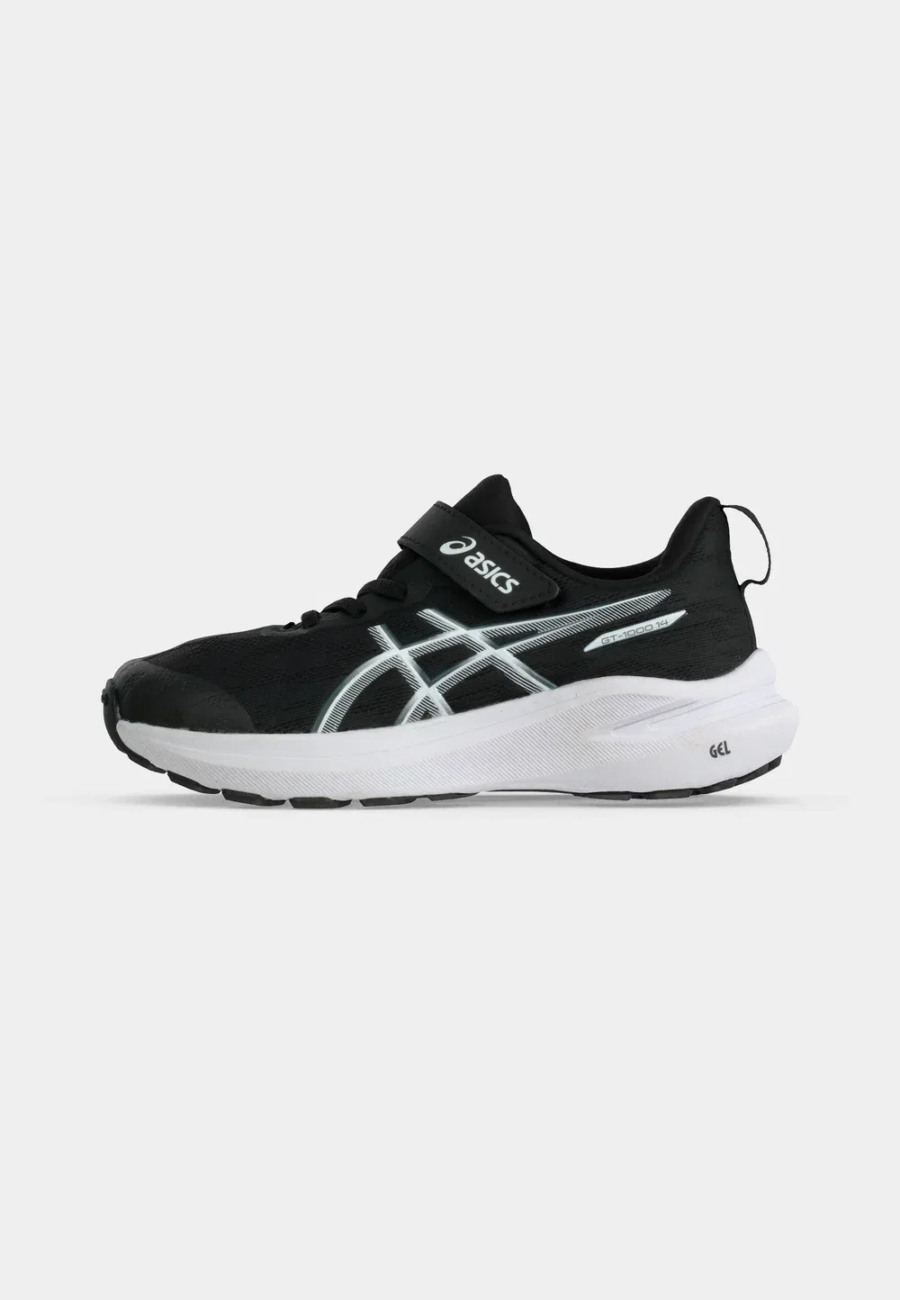 Gt 1000 14 унисекс - кроссовки для бега по улицам Asics, Black/Steel Grey — фото 2