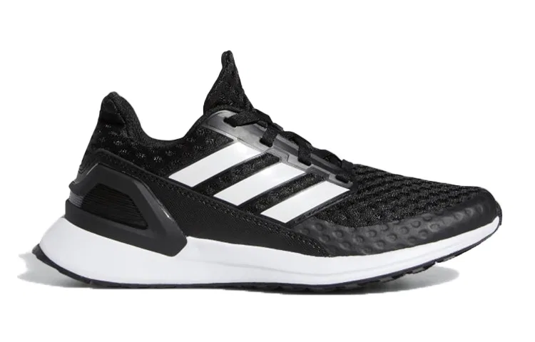 Детские беговые кроссовки с принтом Rapidarun J Adidas, Black White — фото 2