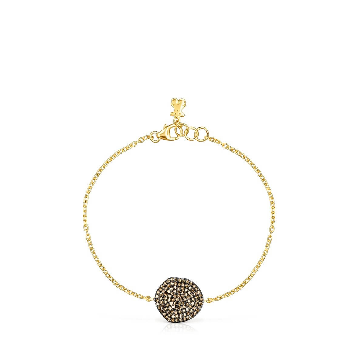 

Браслет Tous Nenufar With Diamonds, позолоченное серебро
