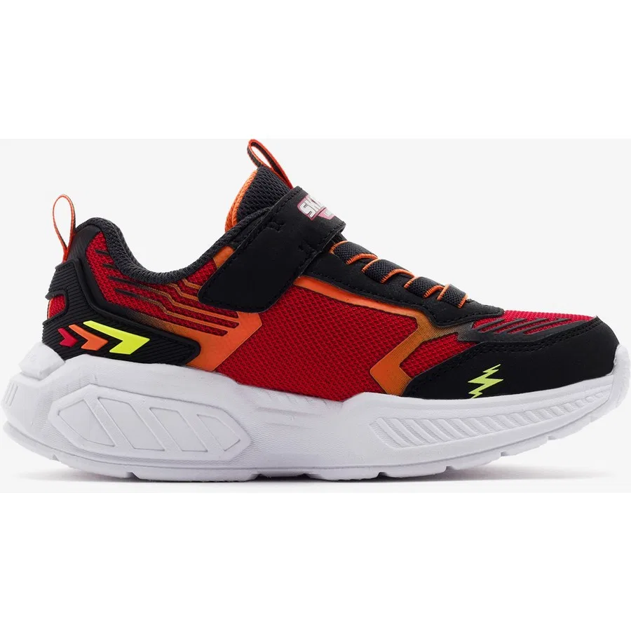 Кроссовки детские с подсветкой Light Storm 3 Skechers, Черно-красный — фото 3