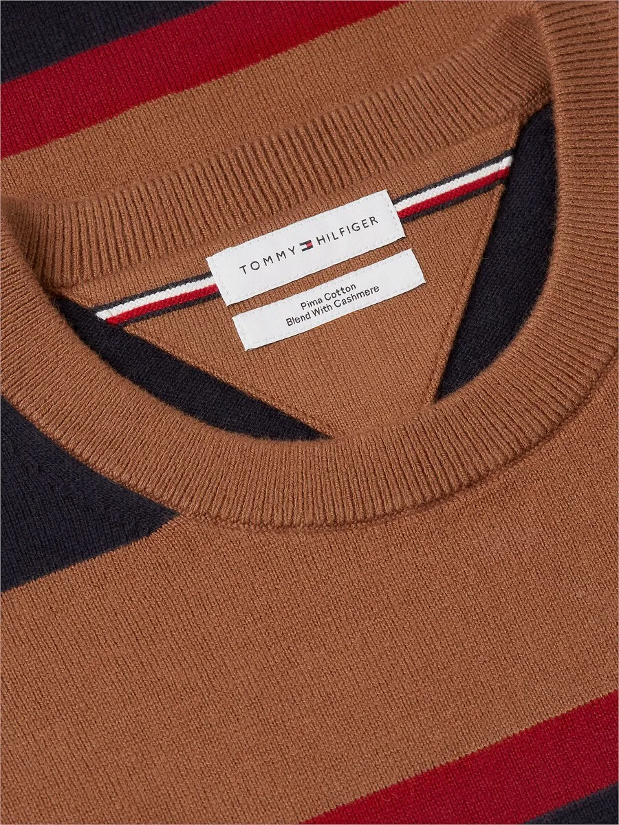 Свитер TOMMY HILFIGER карамельного цвета — фото 4