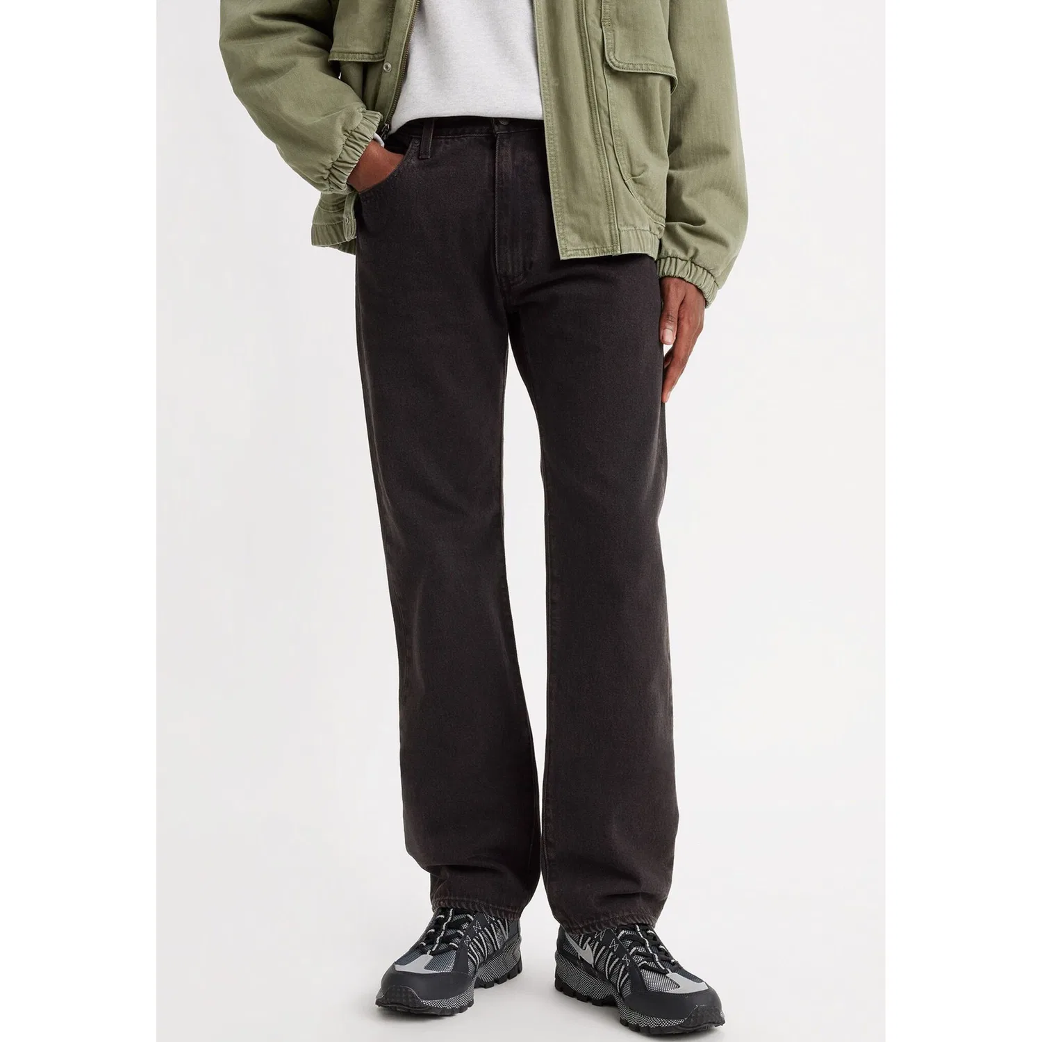 Мужские джинсы свободного кроя 555 Relaxed Straight Levi's, Black